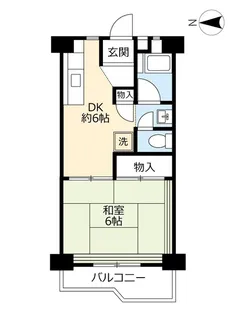 UR牛巻【3階】の間取り