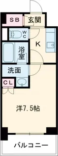 JMFResidence町田【6階】の間取り