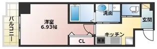 ヴァローレ枚方【3階】の間取り