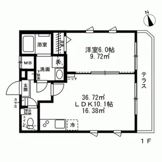 モン・シャトー新高円寺新館【3階】の間取り