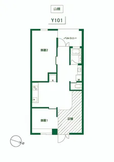森庭山荘【1階】の間取り
