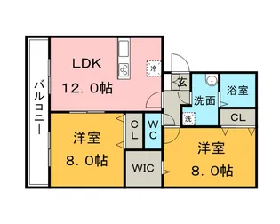 ハウスフリーデII【2階】の間取り