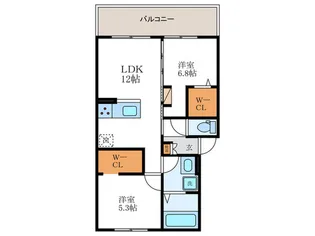 VENTO【1階】の間取り