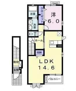 りんりんハウス とちの木【2階】の間取り