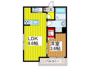 Feliz新都心【1階】の間取り