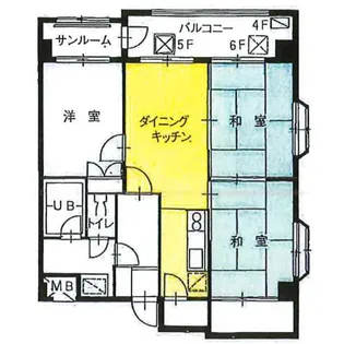 ノーベルウジタ【5階】の間取り