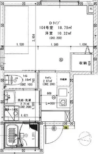 パークノート東日暮里【1階】の間取り