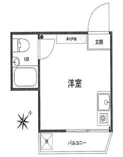 フラット中野【3階】の間取り