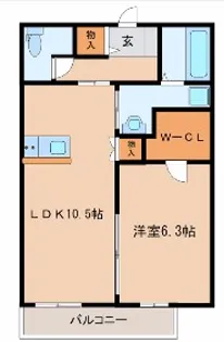 豊新AvenueIII【1階】の間取り