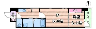 メイクス大阪鶴見【8階】の間取り