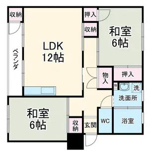 鎌ヶ谷グリーンハイツ【3階】の間取り