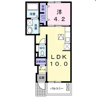 ブルーエ T【1階】の間取り