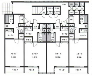 アイビーコート富ヶ丘【1階】の間取り