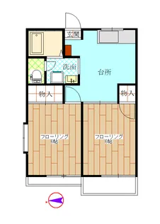 ミカサハイツ【2階】の間取り