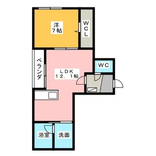 シャーメゾン野萩【1階】の間取り