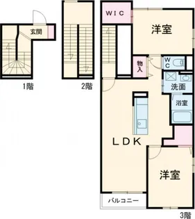アイフラット日新II【3階】の間取り