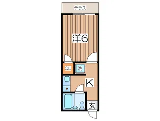 コ-ポオリエント【1階】の間取り