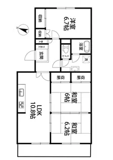リリーディアたまプラーザ【3階】の間取り