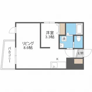 札幌レジデンス知事公館【7階】の間取り