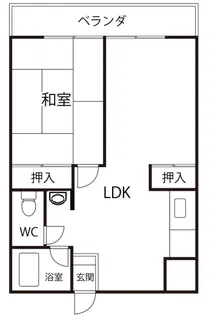 コーポラス国高【3階】の間取り