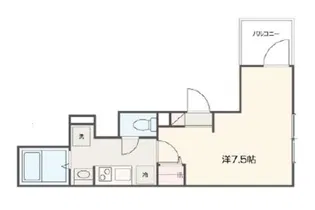 ゴールデンハウス西新井【1階】の間取り