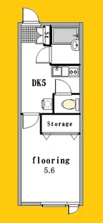 東京都世田谷区三軒茶屋2【アパート】の間取り