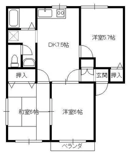 オリゾンR N【2階】の間取り
