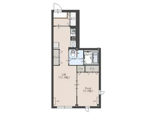 群馬県高崎市飯塚町【アパート】の間取り