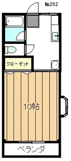 ドミトリ坂野【1階】の間取り