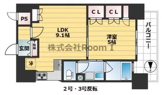 リーガル南久宝寺【2階】の間取り