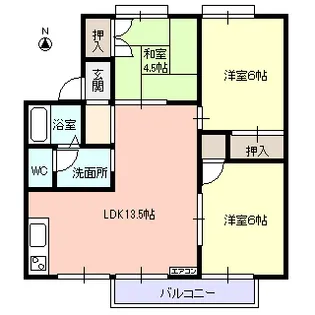 セジュール コスモス【2階】の間取り