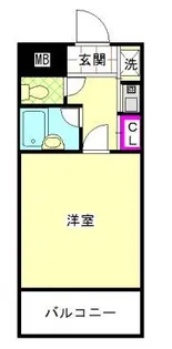 ピュアドームプログレッソ天神【7階】の間取り