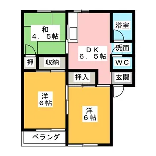 ルミナス宮前【2階】の間取り
