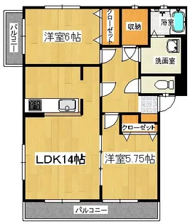 サンセール・タカギ【1階】の間取り