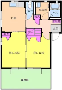 ファミール新狭山【1階】の間取り
