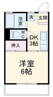 ドミール姫子A【1階】の間取り