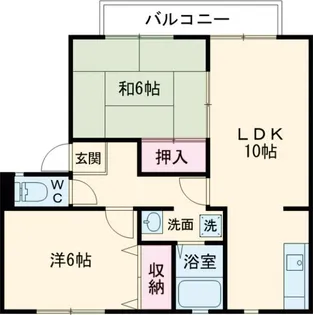 奈良県奈良市中山町【アパート】の間取り