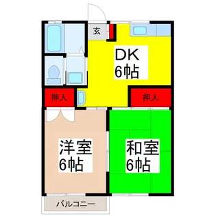 シルクハイツ イイジマ【2階】の間取り