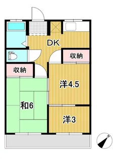 池の川マンション【2階】の間取り