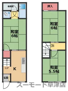 滋賀県大津市稲津2【一戸建】の間取り