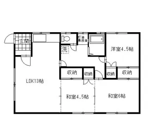 テラスハウス北園【2階】の間取り