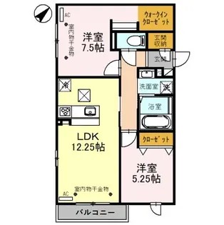 グラン・ファミール【1階】の間取り