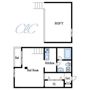 アルカディアII【2階】の間取り