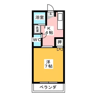 リバーサイドM【1階】の間取り