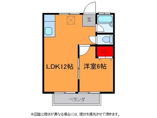 コーポハピネス【1階】の間取り
