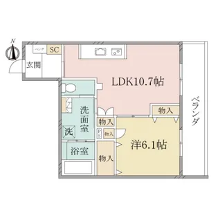 (シニア限定)ヘーベルヴィレッジ祖師谷一丁目【1階】の間取り