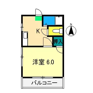 ハイツミーナ【2階】の間取り