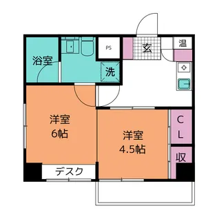 フィオーレ明大寺【4階】の間取り