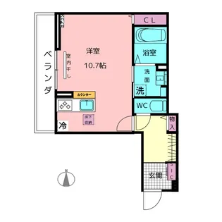 フィグティー【1階】の間取り