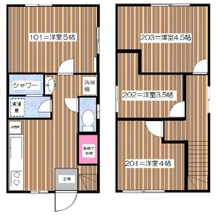 東京都北区赤羽北1【一戸建】の間取り
